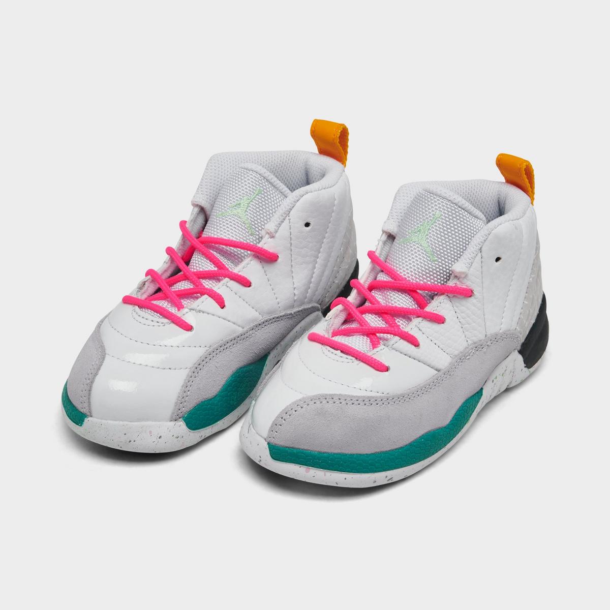 [850000-130] TODDLERS AIR JORDAN RETRO 12 'WHITE VAPOR GREEN (TD)'