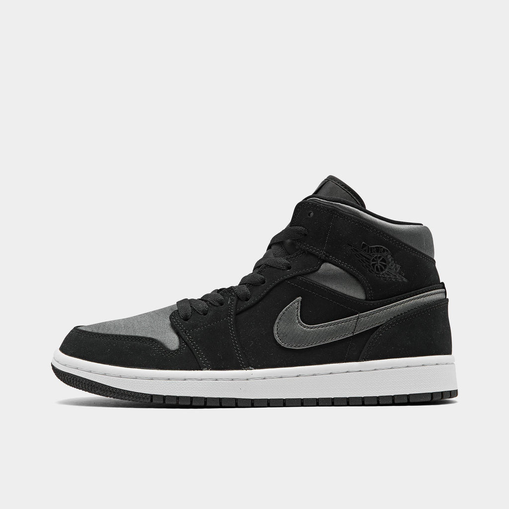 [852542-012] MENS AIR JORDAN RETRO 1 MID 'NYLON BLACK ANTHRACITE'