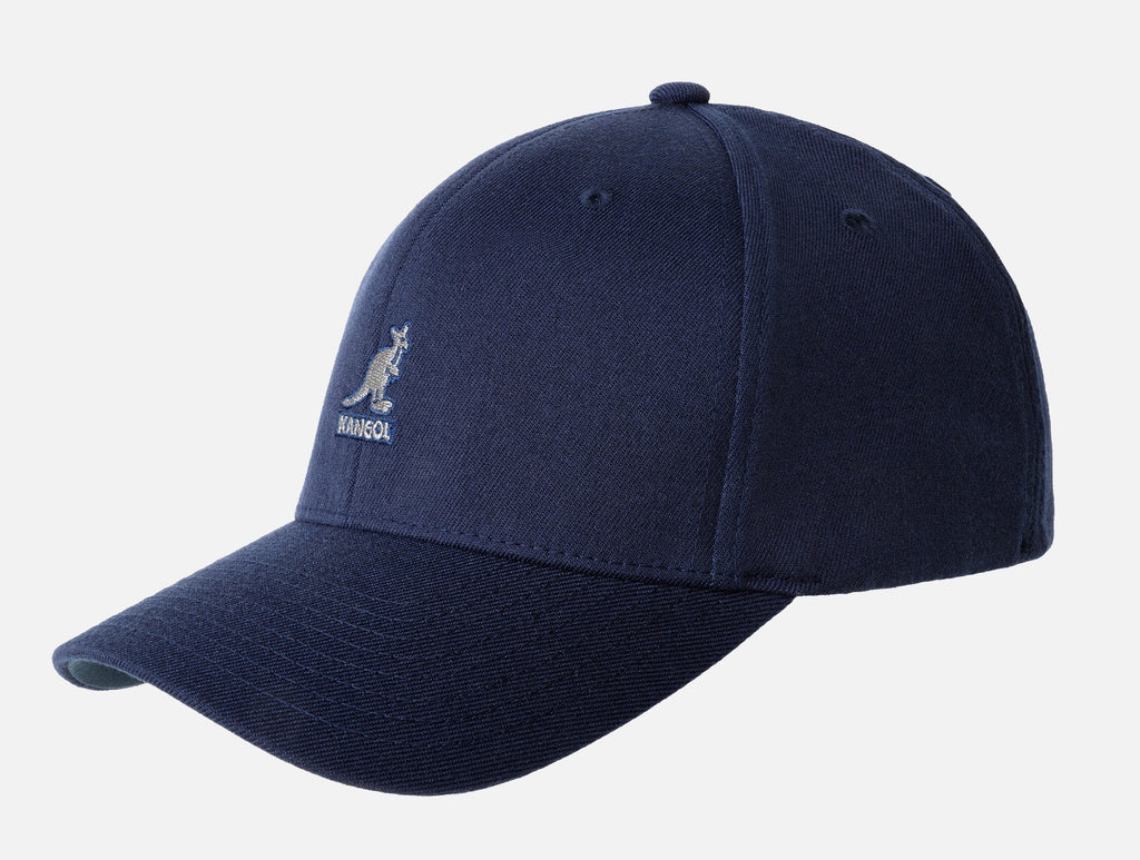 [8650BC-DB404] UNISEX KANGOL WOOL FLEXFIT BASEBALL CAP