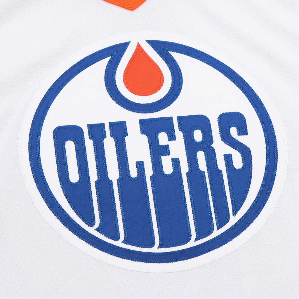 Mens Mitchell & Ness NHL WHITE JERSEY OILERS 1986 WAYNE GRETZKY