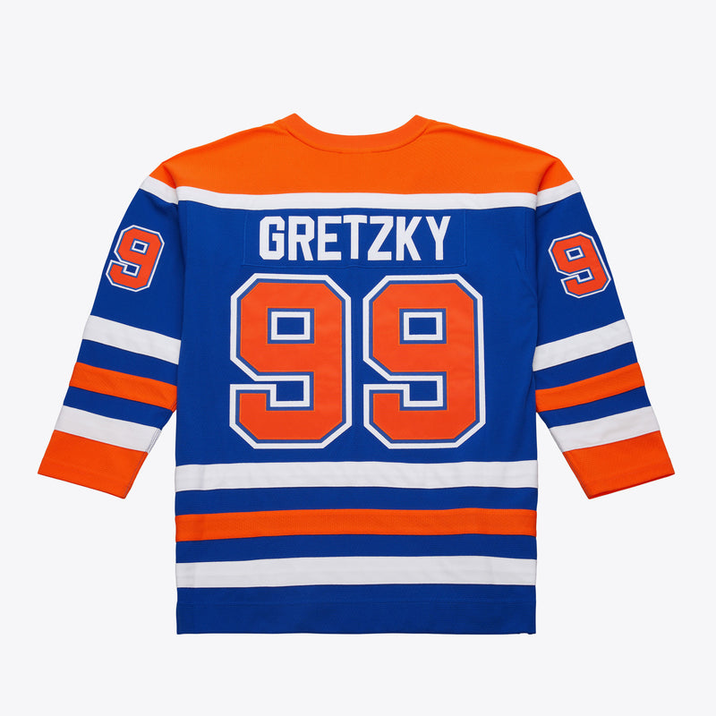 Mens Mitchell & Ness NHL DARK JERSEY OILERS 1986 WAYNE GRETZKY