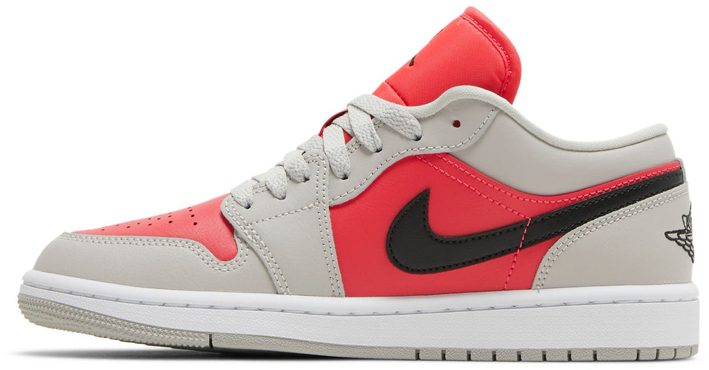 [DC0774-060] WOMENS AIR JORDAN RETRO 1 LOW 'LIGHT IRON ORE SIREN RED'