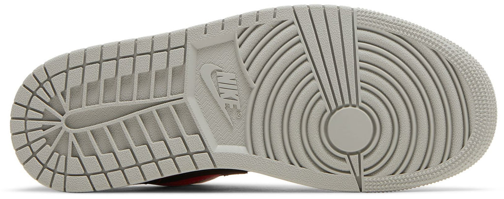 [DC0774-060] WOMENS AIR JORDAN RETRO 1 LOW 'LIGHT IRON ORE SIREN RED'