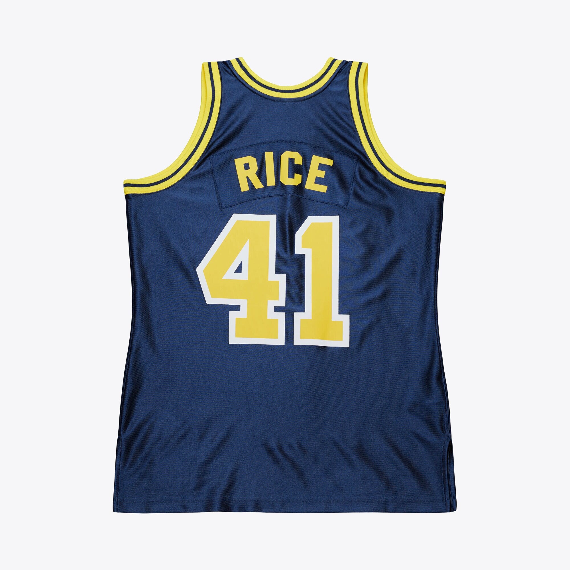 Mens Mitchell & Ness NCAA DARK JERSEY MICHIGAN WOLVERINES 1989 GLEN RICE