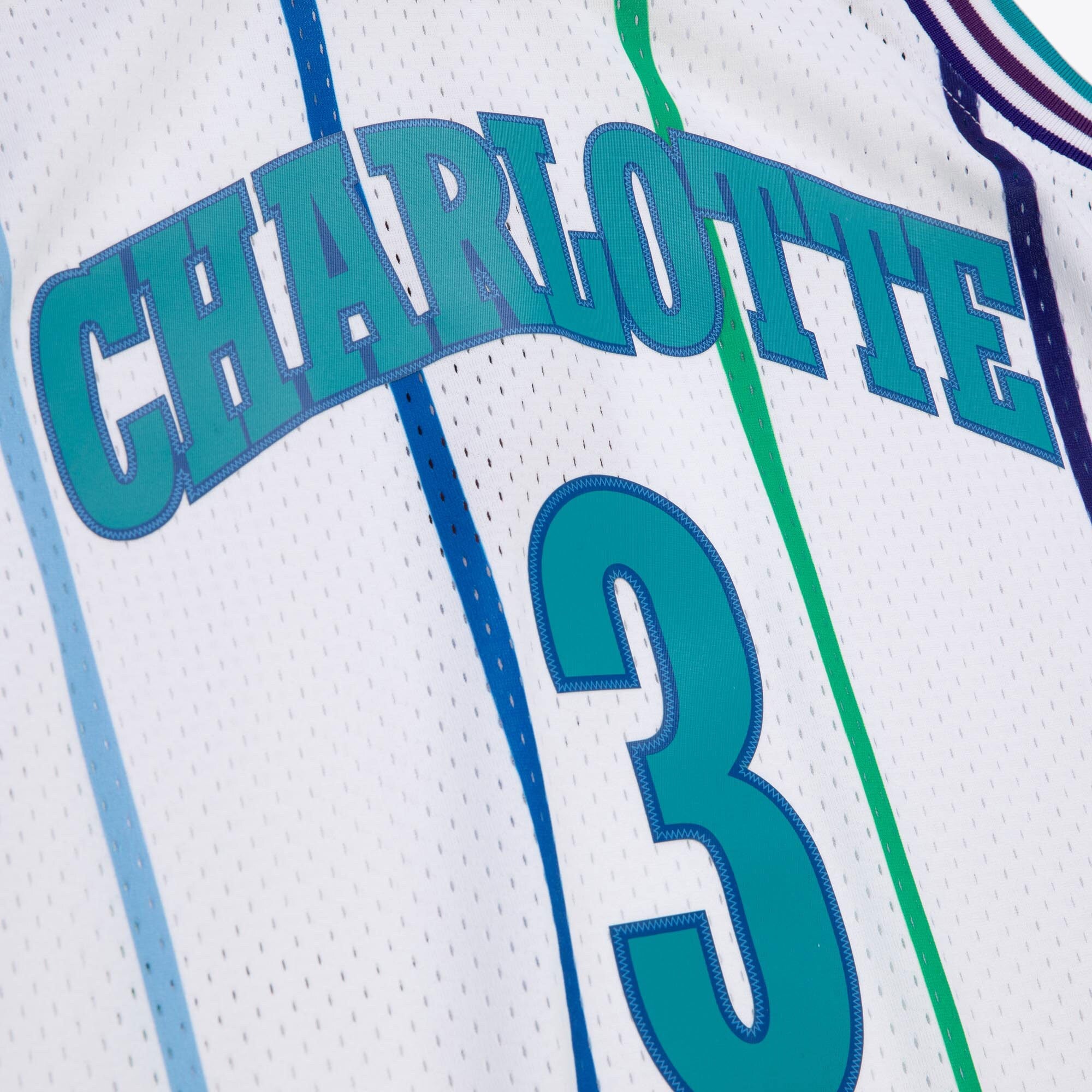 Mens Mitchell & Ness NBA WHITE JERSEY HORNETS 1988 REX CHAPMAN