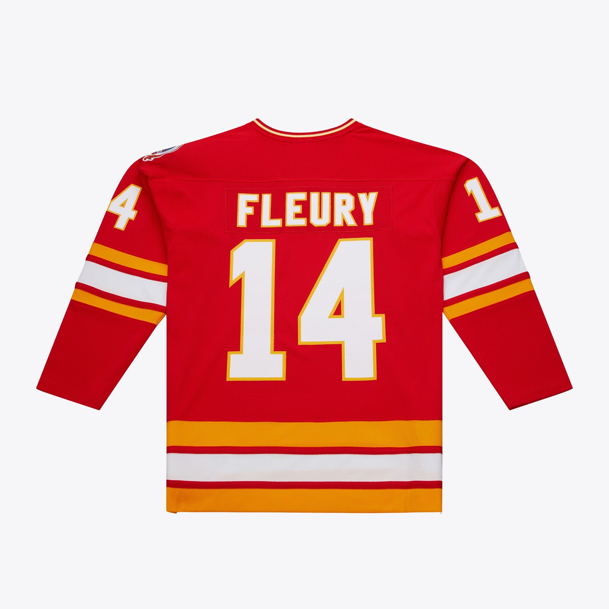 Mens Mitchell & Ness NHL DARK JERSEY FLAMES 1988 THEO FLEURY