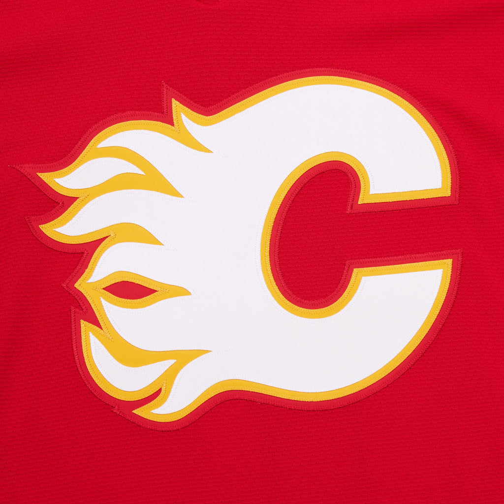 Mens Mitchell & Ness NHL DARK JERSEY FLAMES 1988 THEO FLEURY