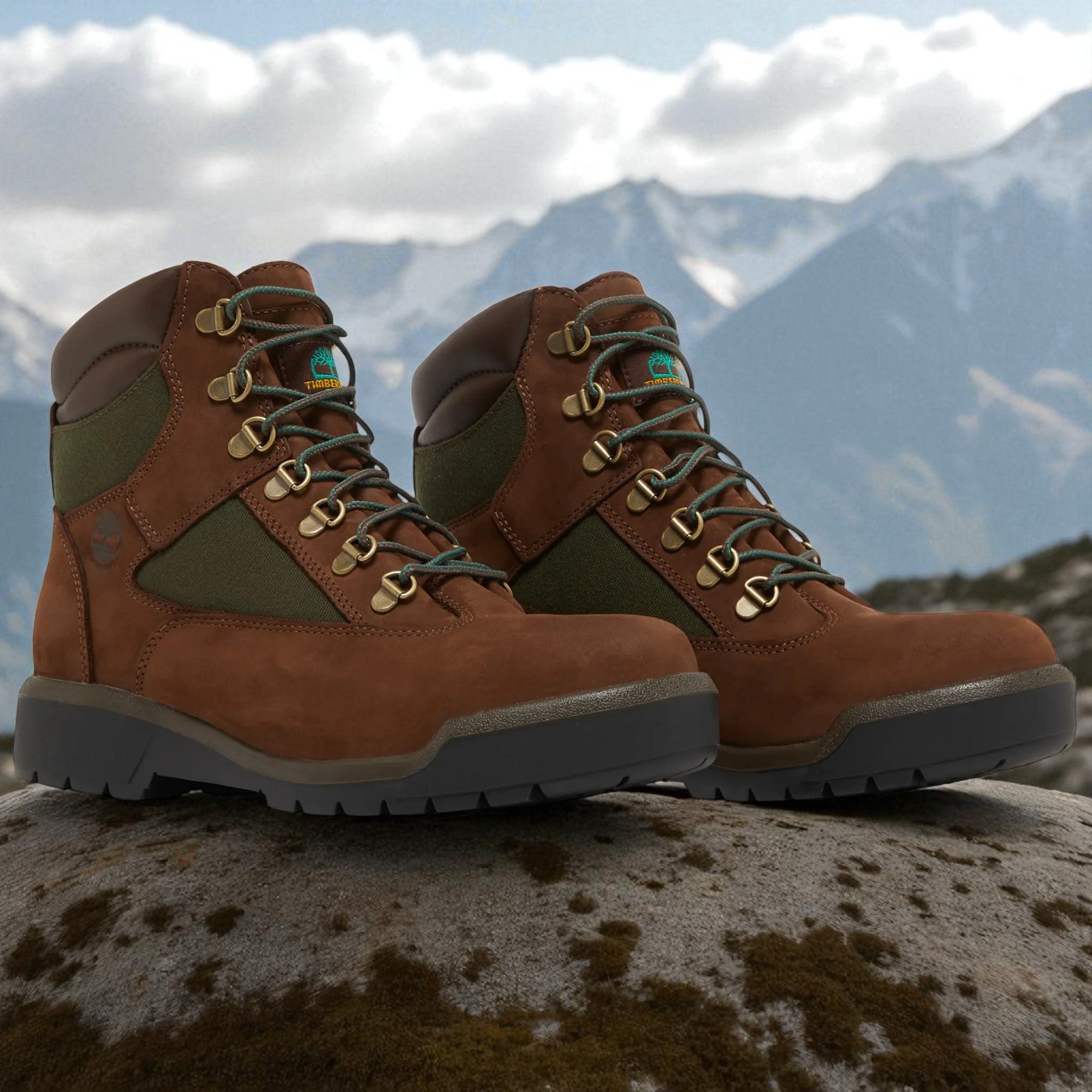 [TB0A18AHD47] Mens Timberland 6 Inch Field Boots 'Beef & Broccoli'