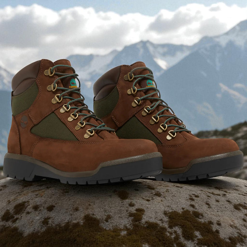 [TB0A18AHD47] Mens Timberland 6 Inch Field Boots 'Beef & Broccoli'
