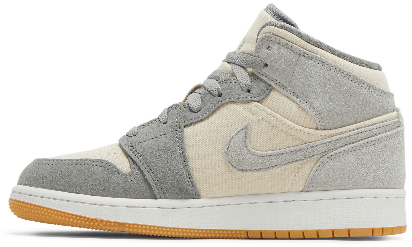 [DN4346-100] GRADE SCHOOL AIR JORDAN RETRO 1 MID SE 'COCONUT MILK PARTICLE GREY' (GS)