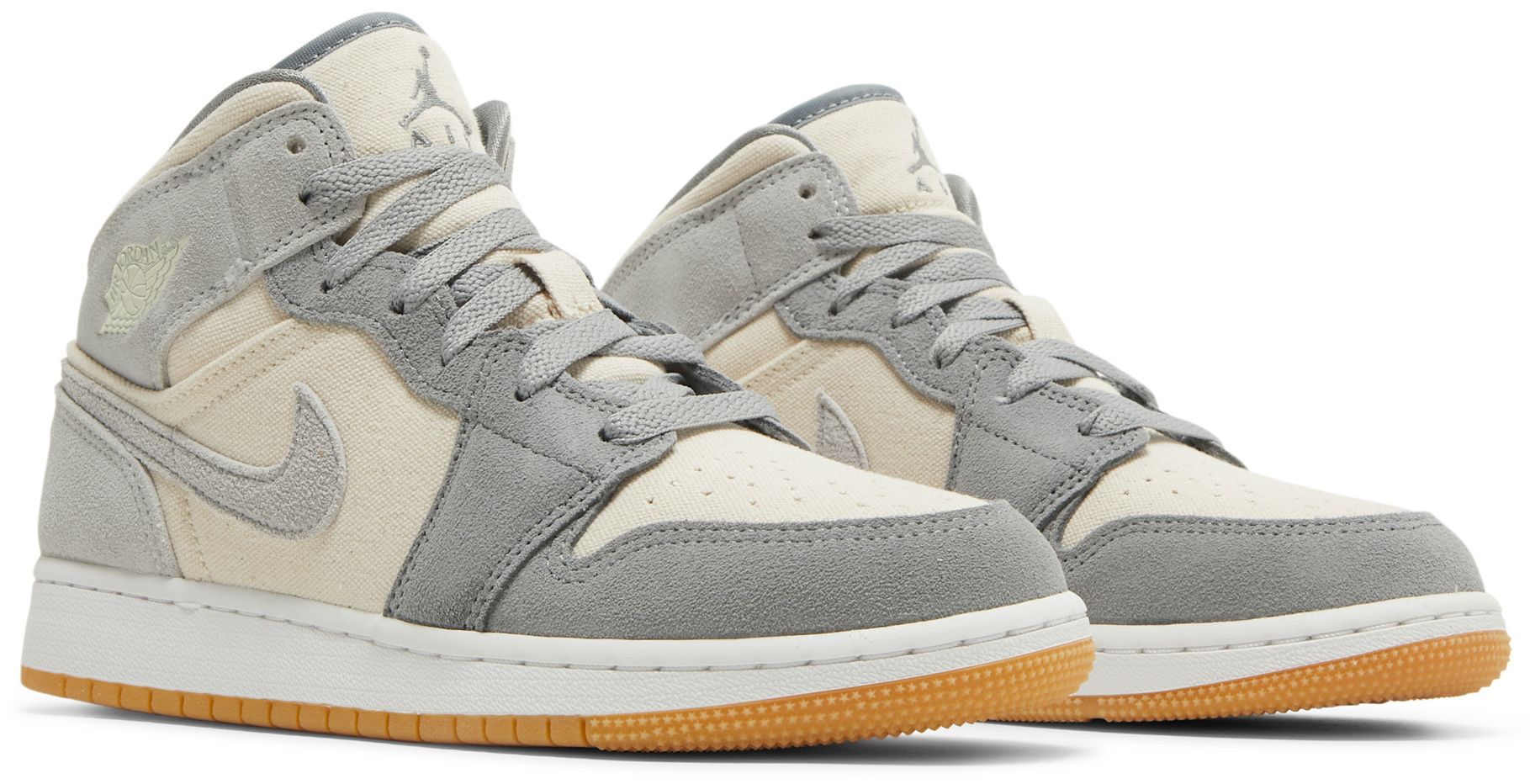 [DN4346-100] GRADE SCHOOL AIR JORDAN RETRO 1 MID SE 'COCONUT MILK PARTICLE GREY' (GS)