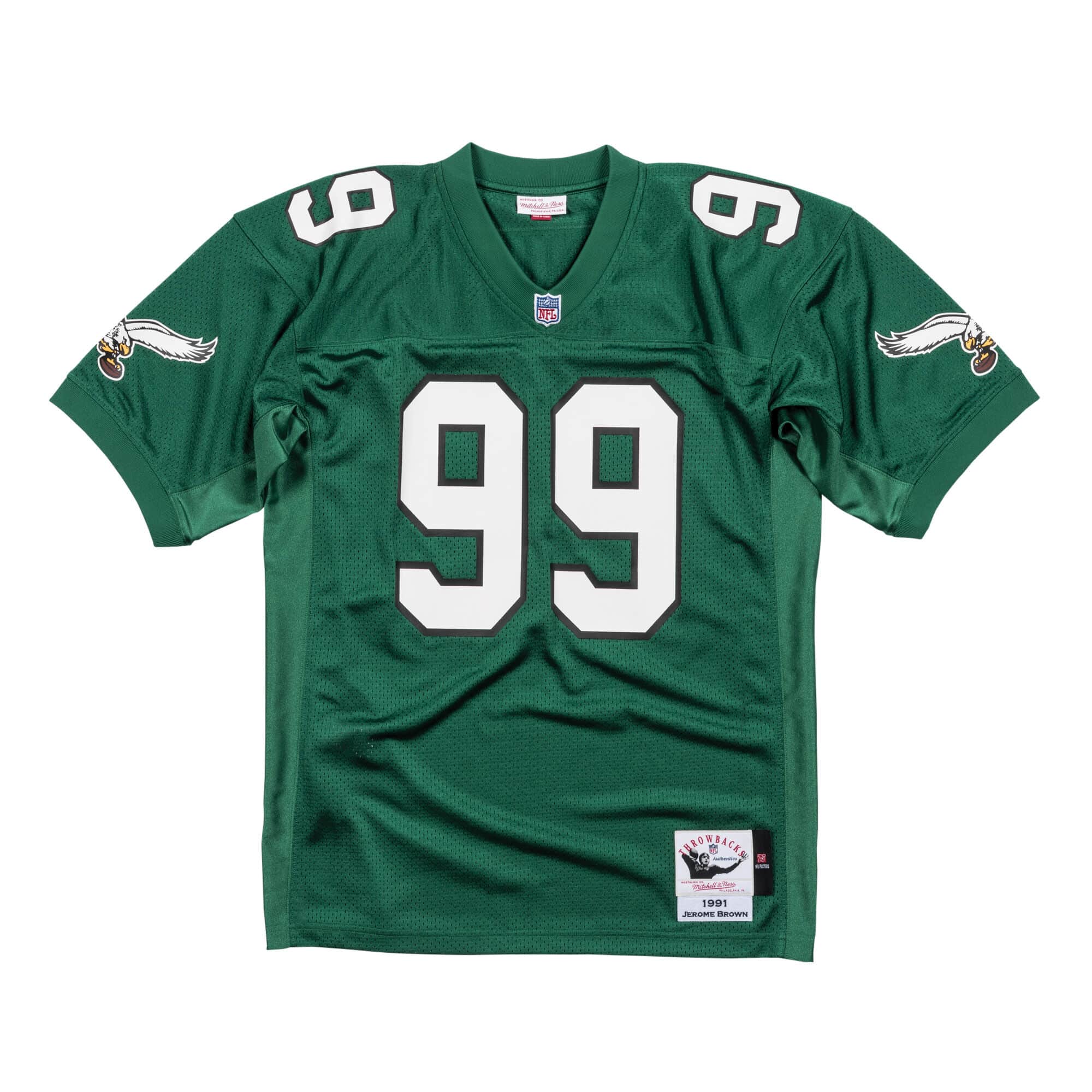 Mens Mitchell & Ness NFL DARK JERSEY EAGLES 1991 JEROME BROWN