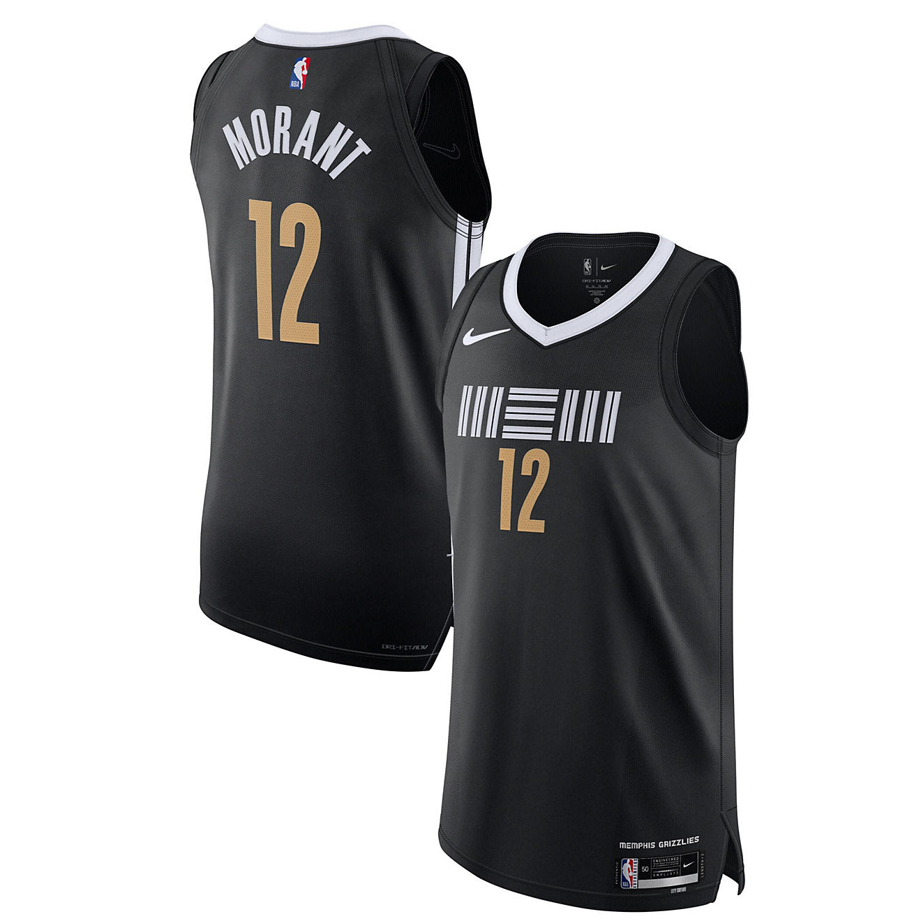 [DX8507-011] MENS NIKE JA MORANT MEMPHIS GRIZZLIES AUTHENTIC JERSEY - CITY EDITION