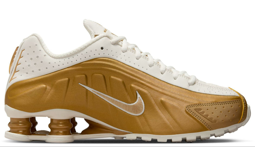 [AR3565-010] WOMENS NIKE SHOX R4 'METALLIC GOLD'
