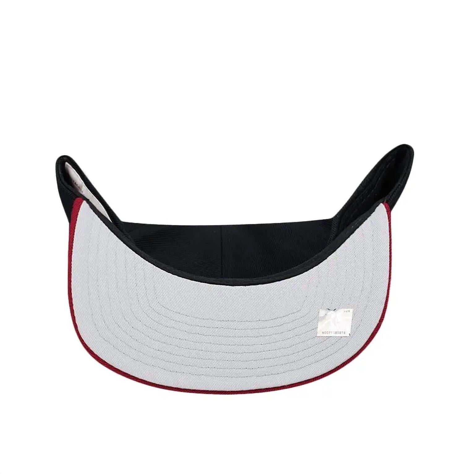 MENS MITCHELL & NESS NBA CORE BASIC SNAPBACK HEAT - BLACK-RED