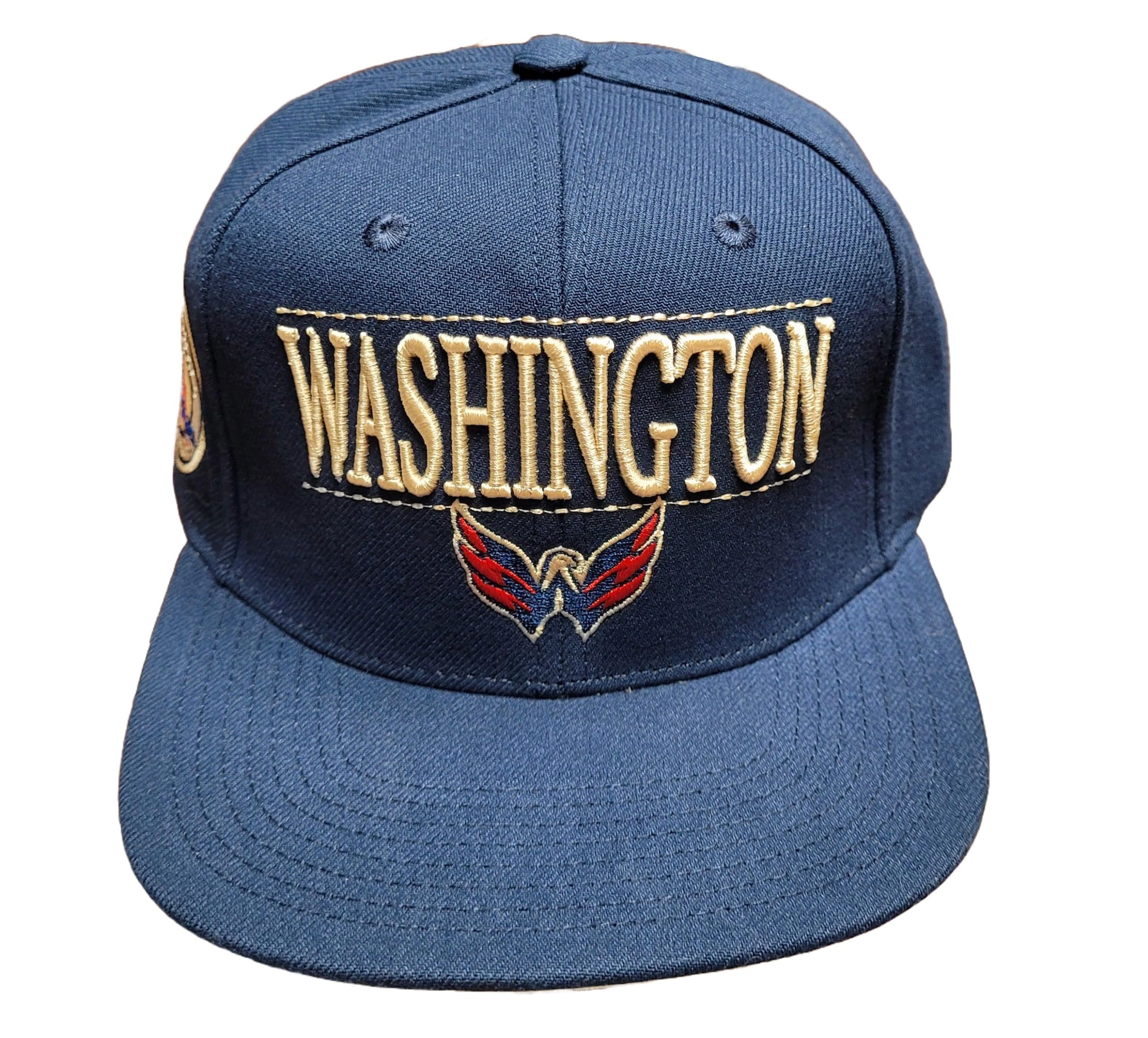 MENS MITCHELL & NESS NHL THE CITY SNAPBACK CAPITALS - NAVY