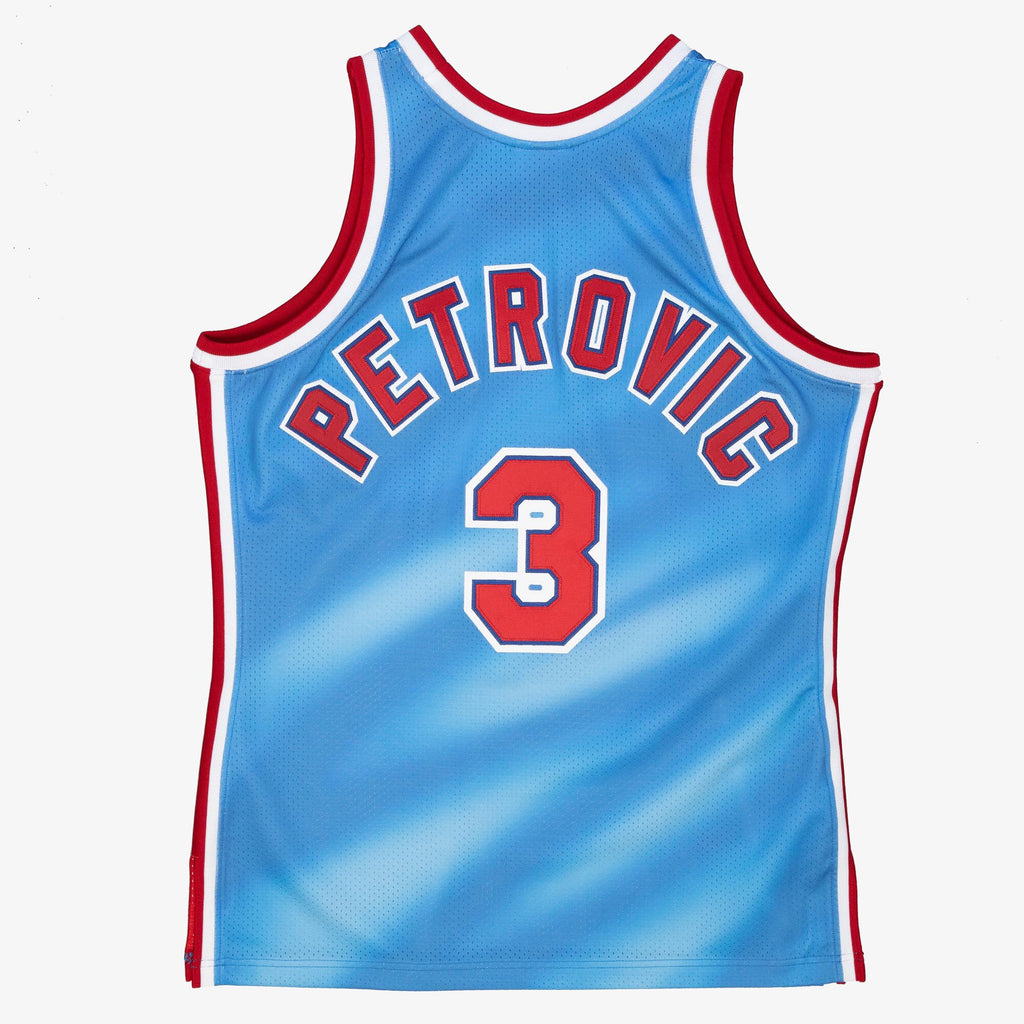 Mens Mitchell & Ness NBA AUTHENTIC JERSEY NETS 1990 DRAZEN PETROVIC