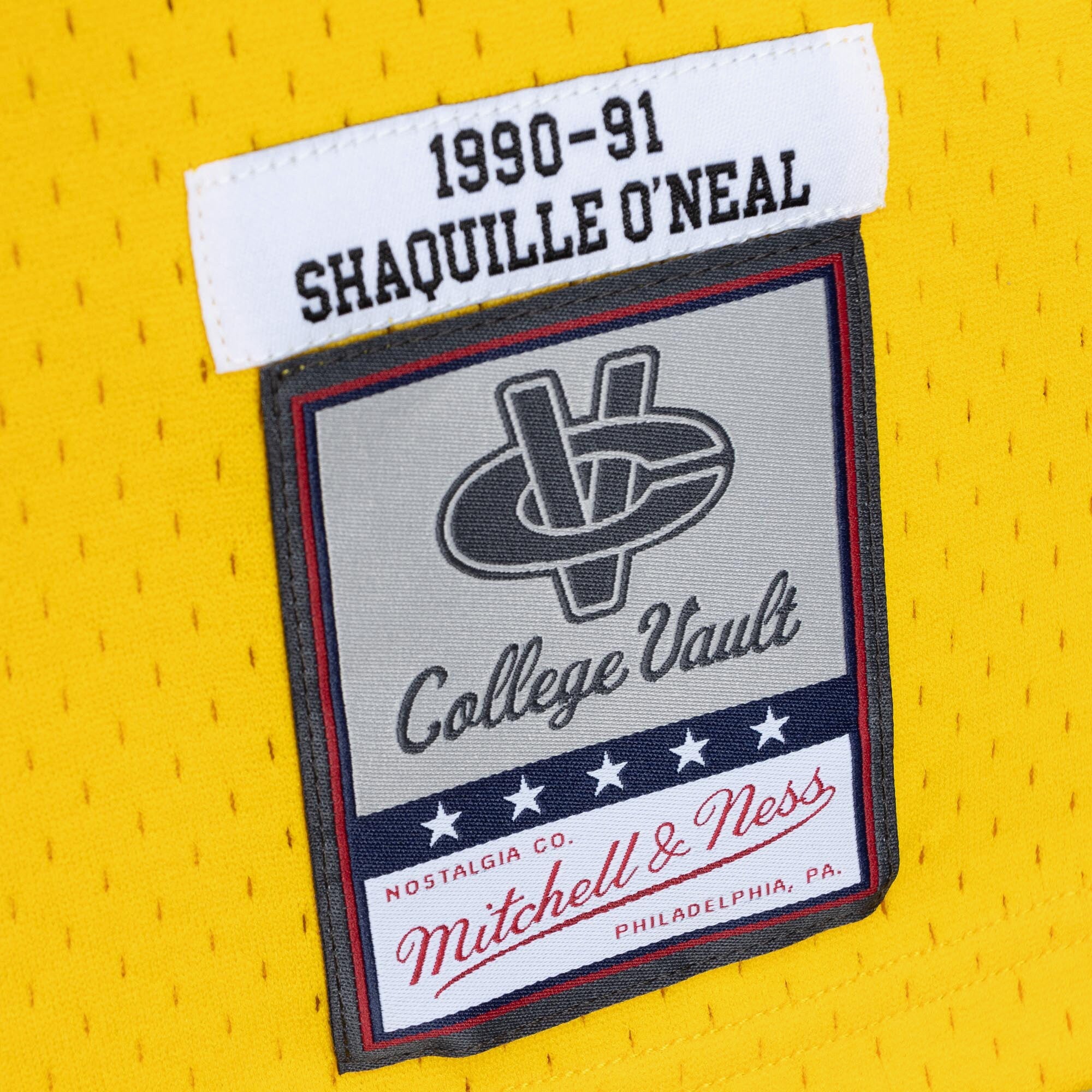 Mens Mitchell & Ness NCAA HOME JERSEY LSU 1990 SHAQUILLE O'NEAL