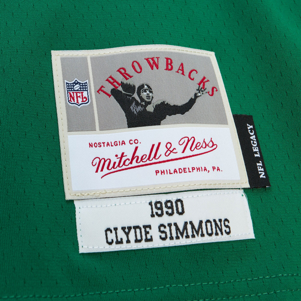 Mens Mitchell & Ness NFL DARK JERSEY EAGLES 1990 CLYDE SIMMONS