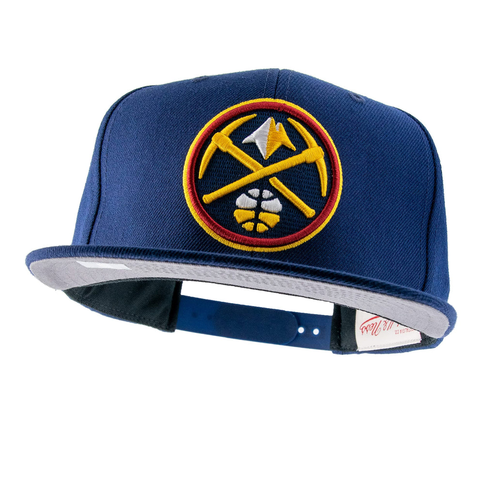 MENS MITCHELL & NESS NBA TEAM GROUND 2.0 SNAPBACK NUGGETS