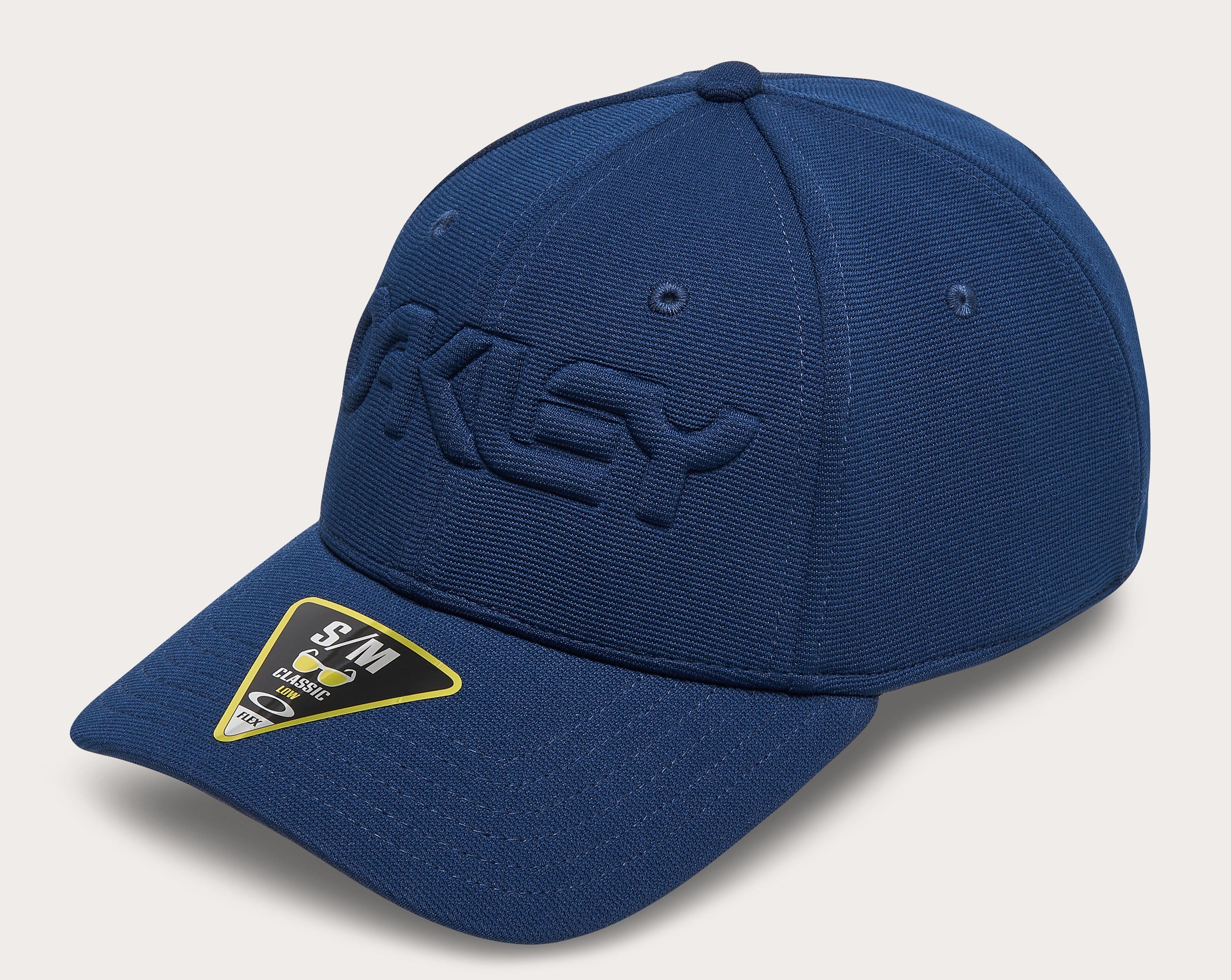 [912208-6LE-6LE] MENS OAKLEY 6 PANEL STRETCH HAT EMBOSSED