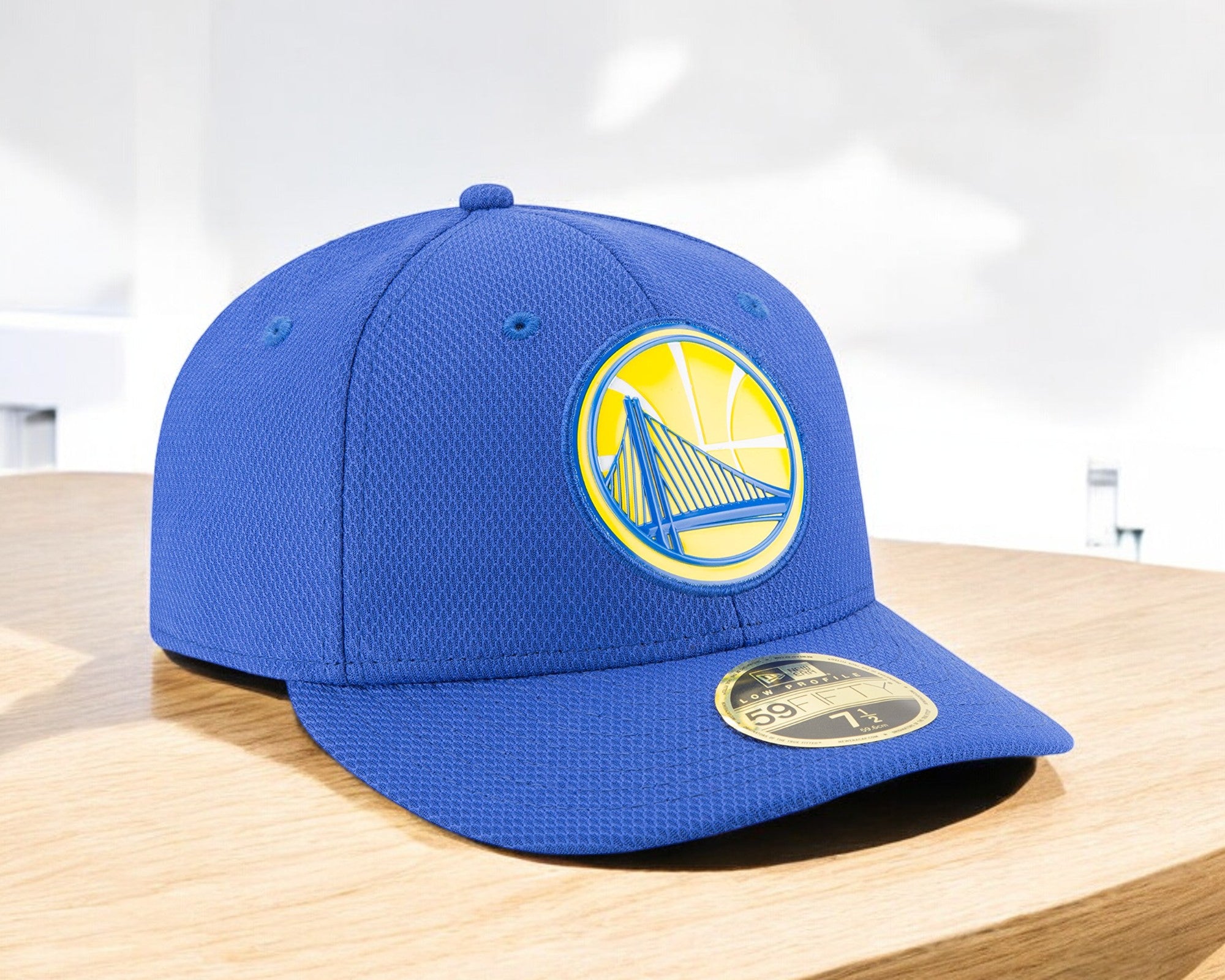 [80451989] Mens New Era NBA Golden State Warriors Beveled Team 59Fifty Fitted