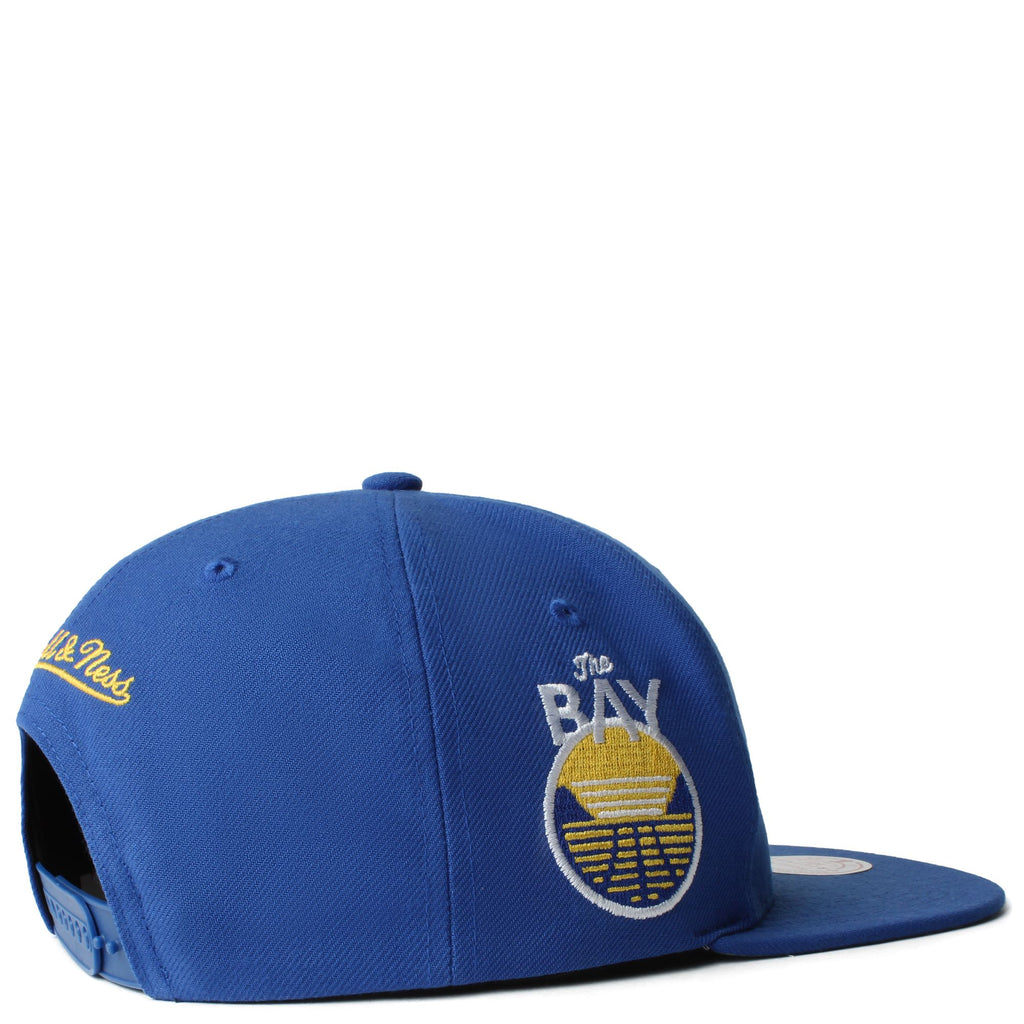 MENS MITCHELL & NESS NBA SIDE CORE 2.0 SNAPBACK WARRIORS - ROYAL