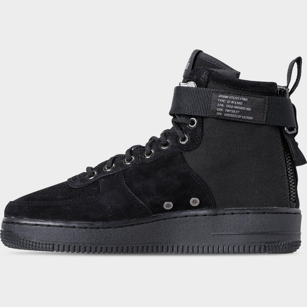 [917753-008] MENS NIKE SF AIR FORCE 1 MID 'BLACK COOL GREY'