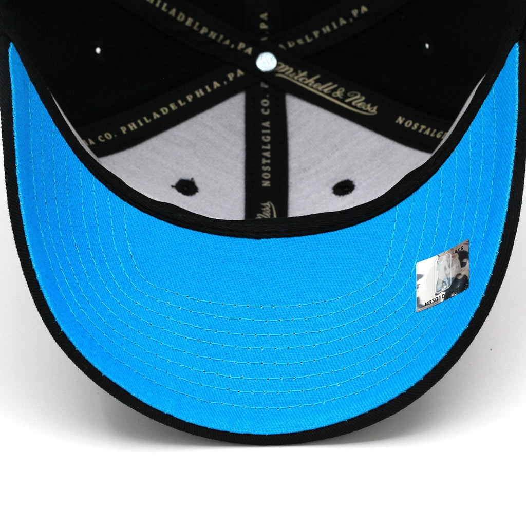 [6LSSMO19315-MHEBLCK] MENS NBA MIAMI HEAT NEON VICE LIGHTS WORDMARK LOW SNAPBACK
