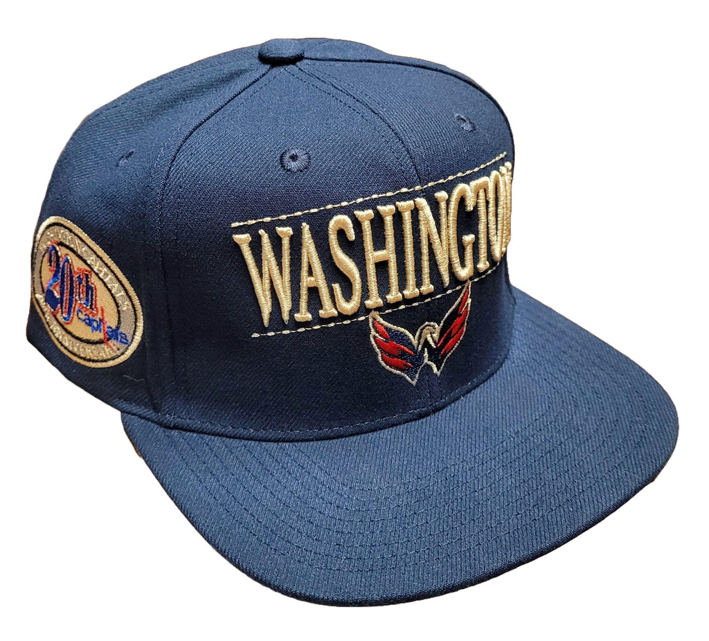 MENS MITCHELL & NESS NHL THE CITY SNAPBACK CAPITALS - NAVY