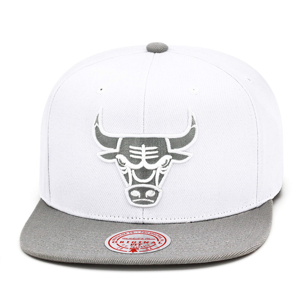 MENS MITCHELL & NESS NBA COOL GRAY 7 SNAPBACK BULLS - GREY-WHITE
