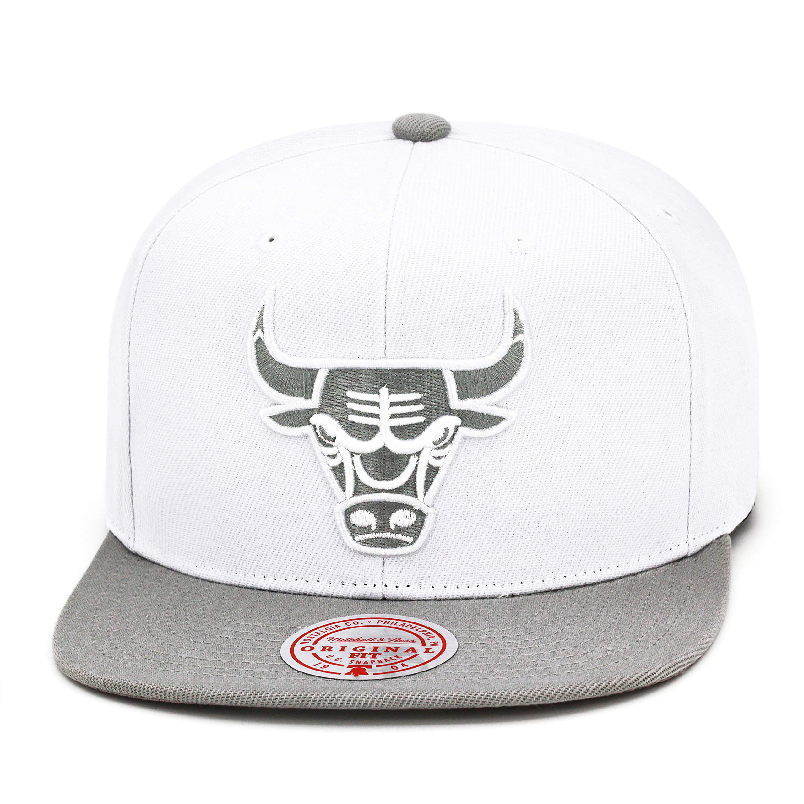 MENS MITCHELL & NESS NBA COOL GRAY 7 SNAPBACK BULLS - GREY-WHITE