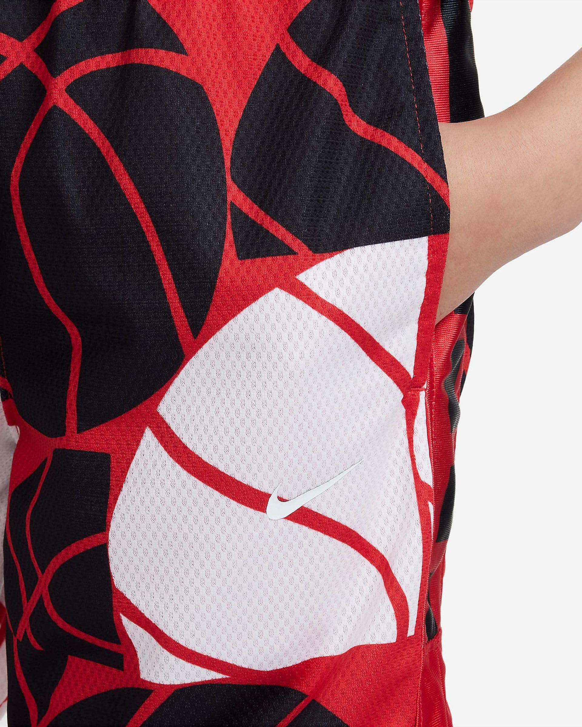 [DX5513-657] YOUTH NIKE DRI-FIT ELITE BIG KIDS' PRINTED BASKETBALL SHORTS