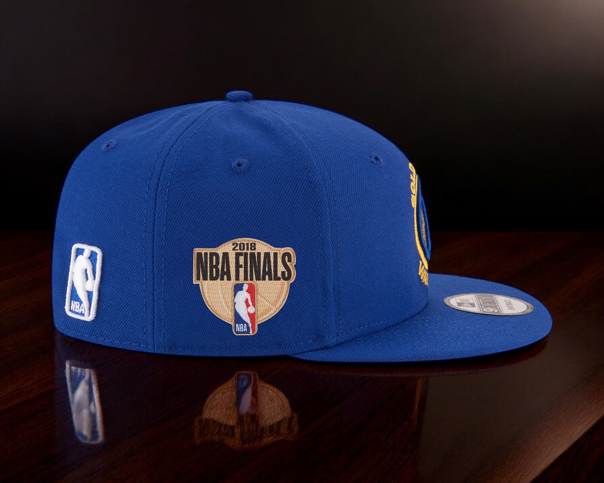 [11828665] Mens New Era NBA GSW Warriors 2018 Finals Sidepatch 9Fifty Snapback