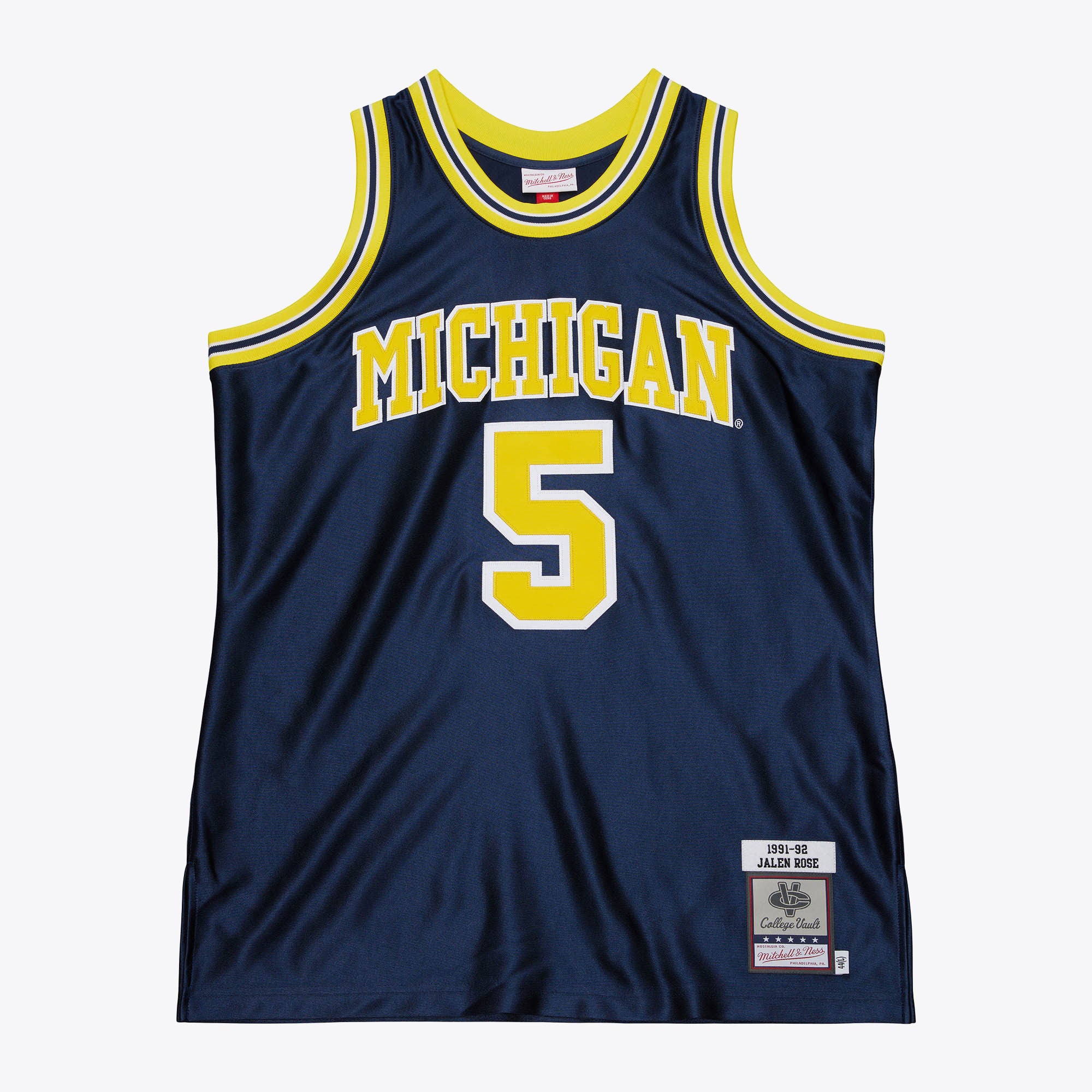Mens Mitchell & Ness NCAA DARK JERSEY MICHIGAN 1991 JALEN ROSE