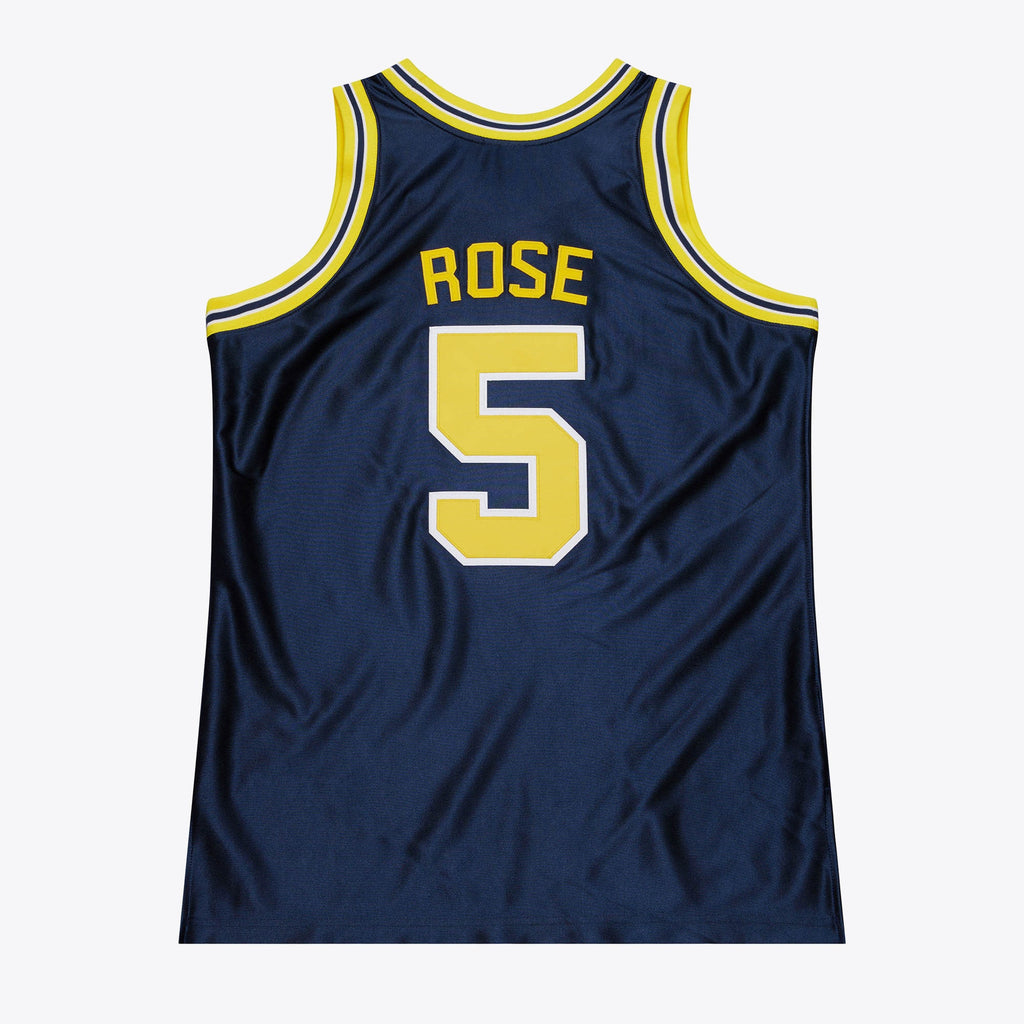 Mens Mitchell & Ness NCAA DARK JERSEY MICHIGAN 1991 JALEN ROSE
