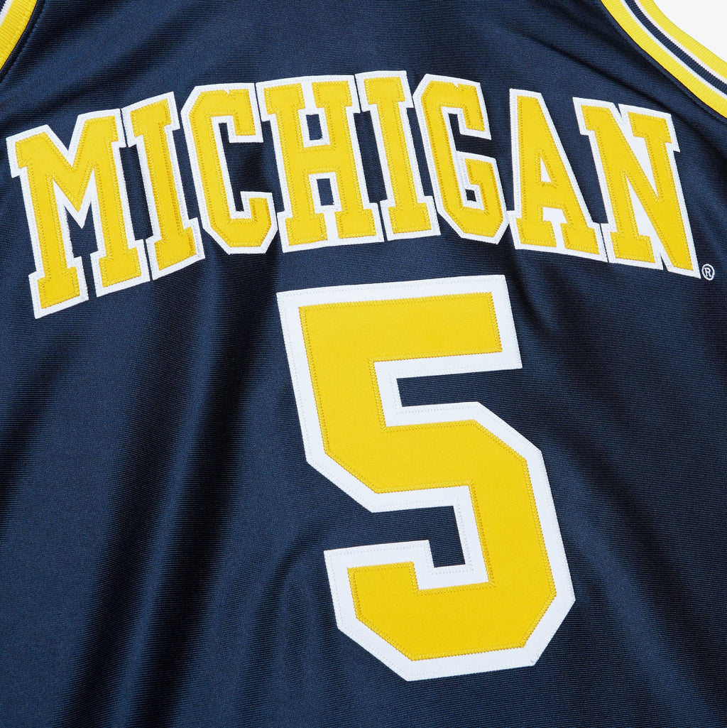 Mens Mitchell & Ness NCAA DARK JERSEY MICHIGAN 1991 JALEN ROSE
