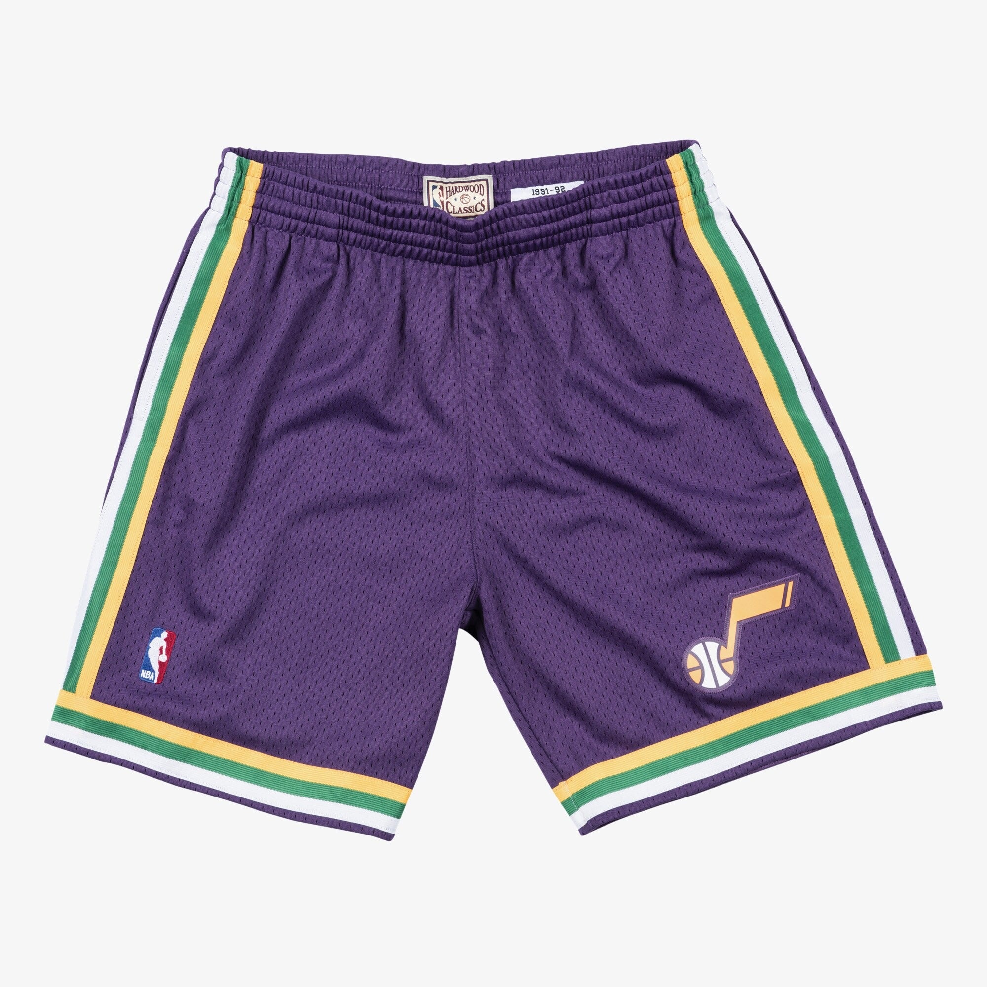 MENS MITCHELL & NESS NBA ROAD SWINGMAN SHORTS JAZZ 91-92