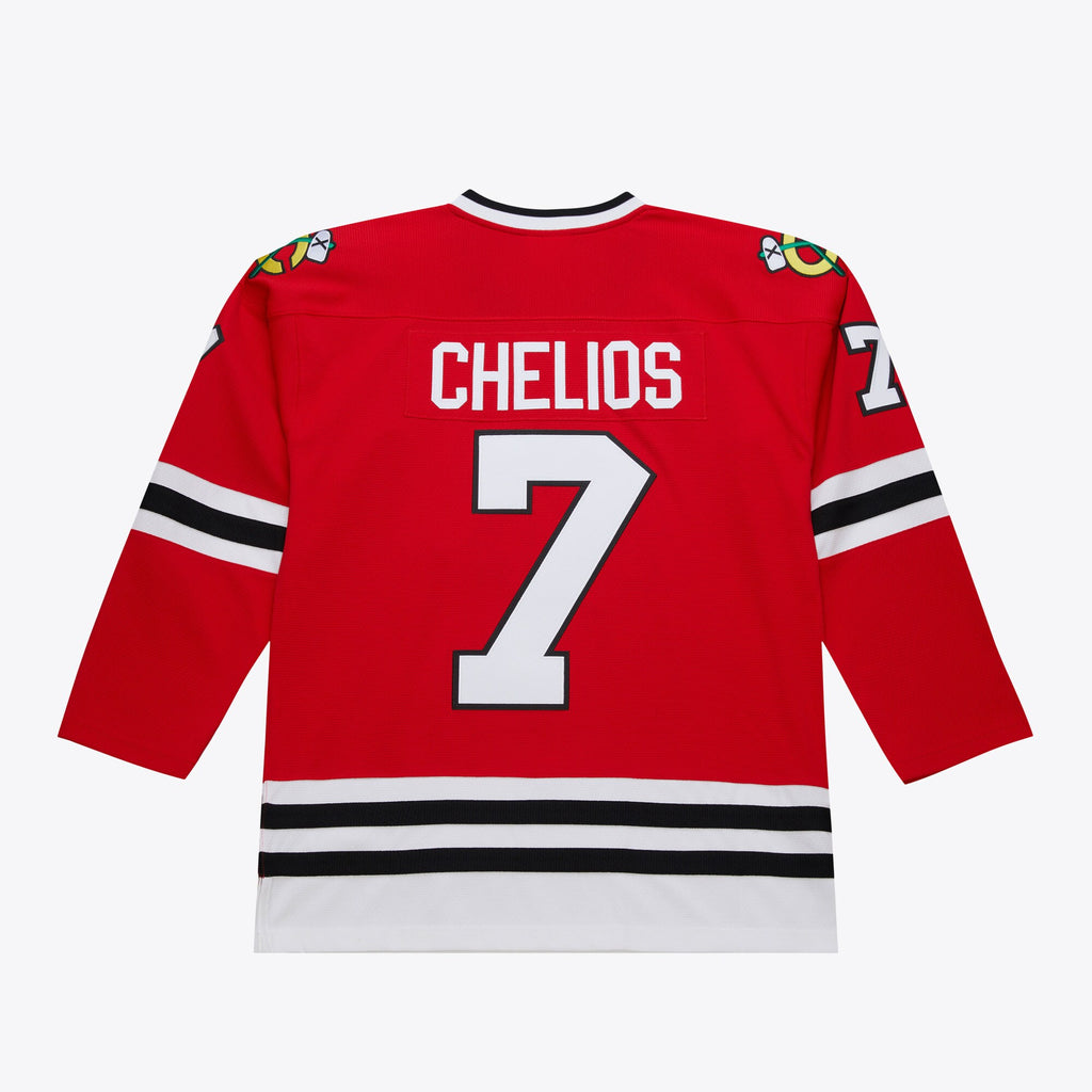 Mens Mitchell & Ness NHL DARK JERSEY BLACKHAWKS 1991 CHRIS CHELIOS