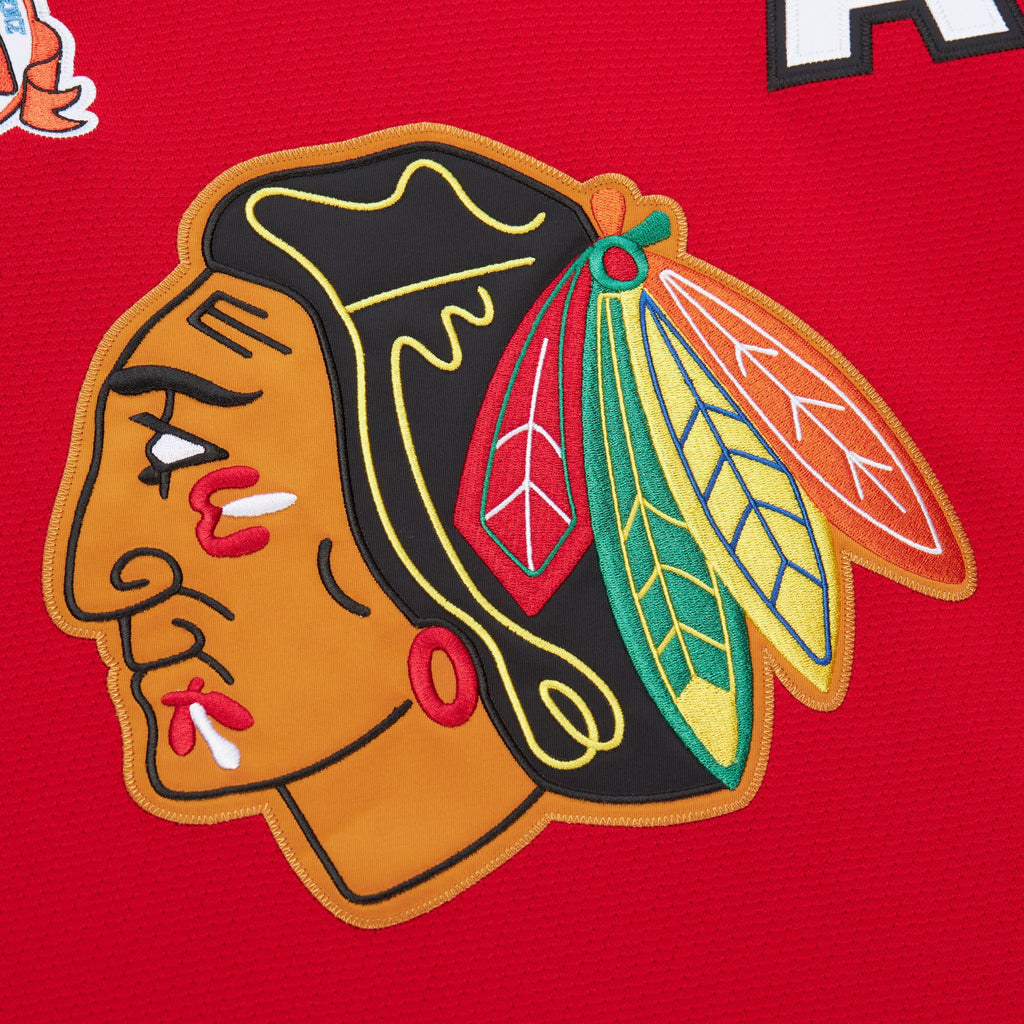 Mens Mitchell & Ness NHL DARK JERSEY BLACKHAWKS 1991 CHRIS CHELIOS