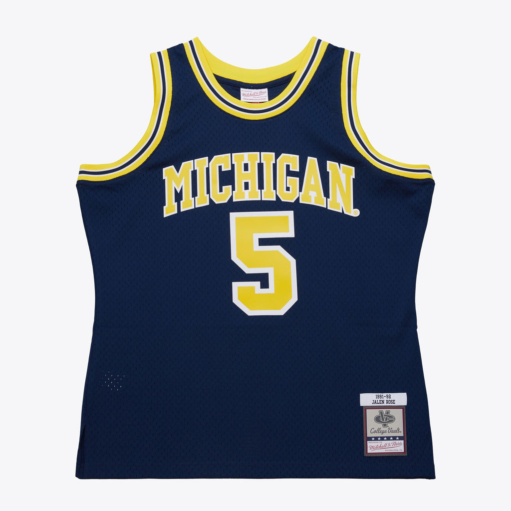 Mens Mitchell & Ness NCAA DARK JERSEY MICHIGAN 1991 JALEN ROSE