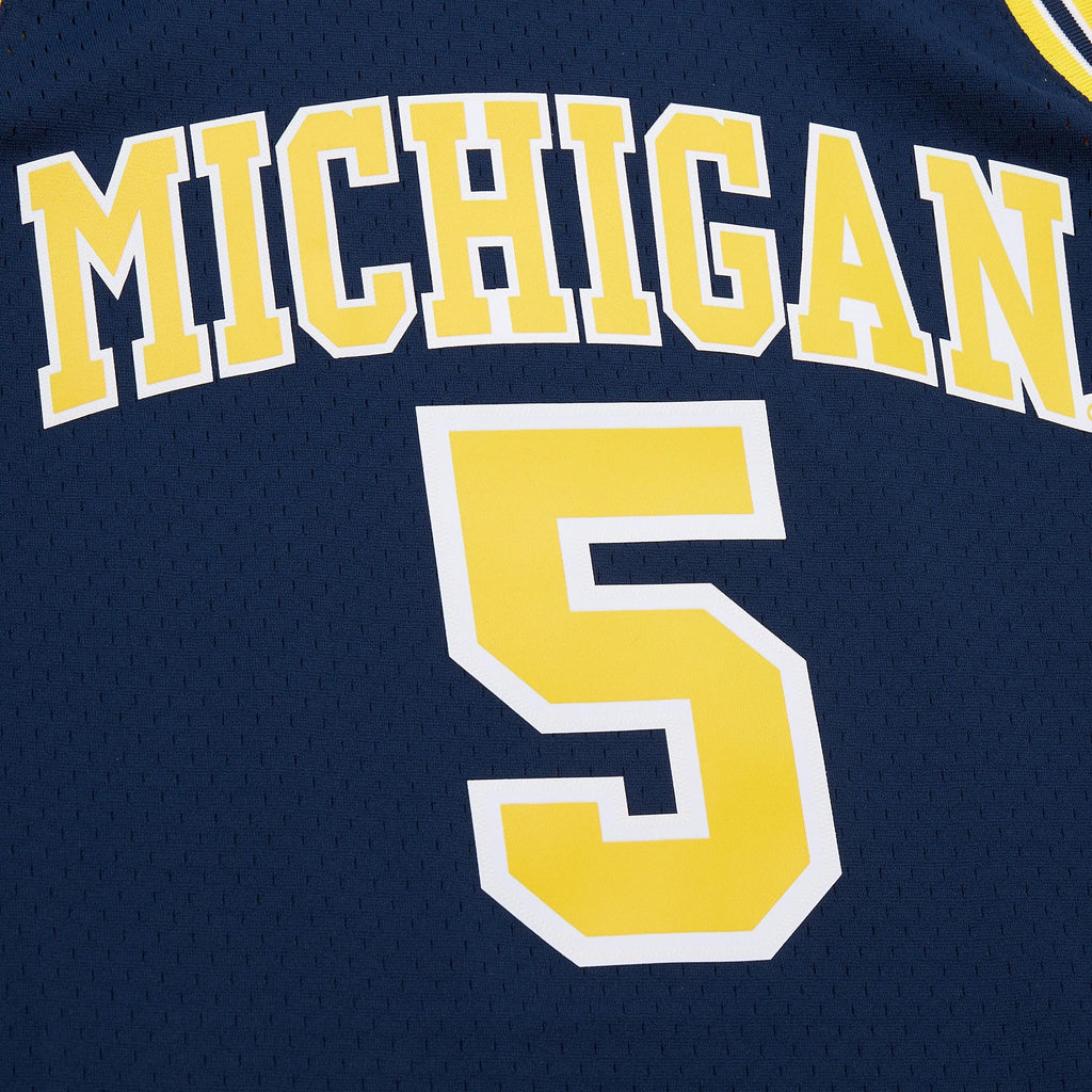 Mens Mitchell & Ness NCAA DARK JERSEY MICHIGAN 1991 JALEN ROSE