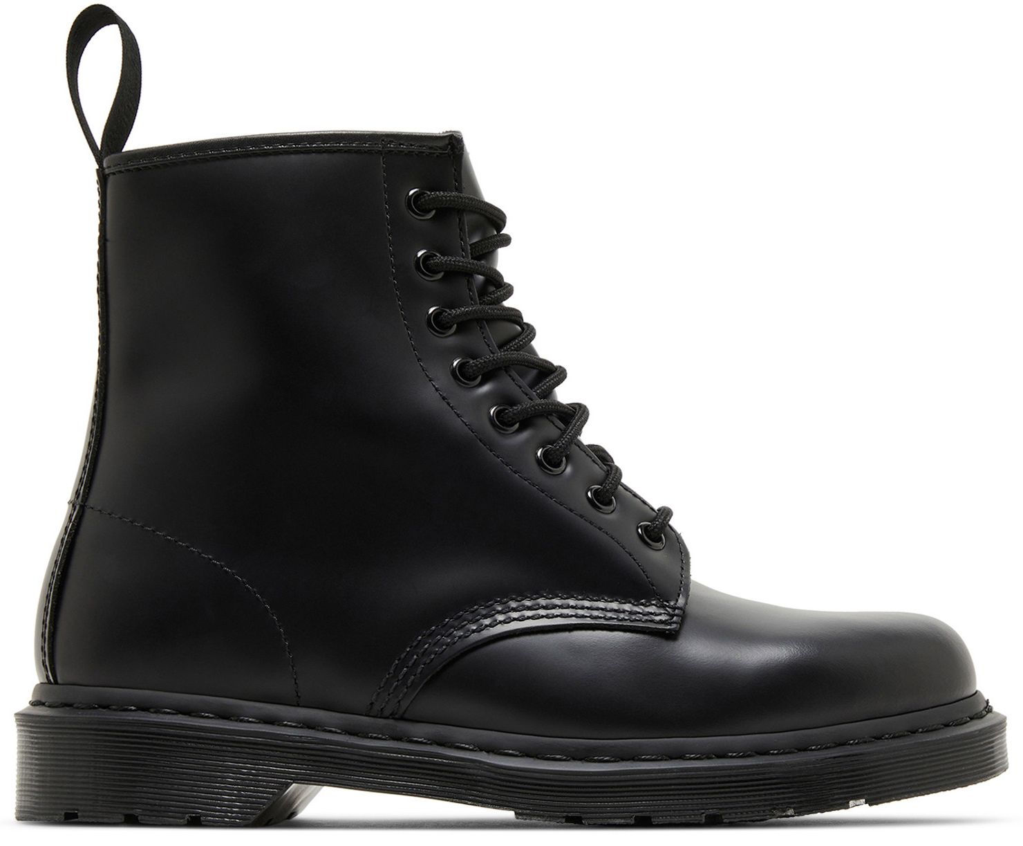 [14353001] UNISEX DR. MARTENS 1460 MONO SMOOTH LEATHER LACE UP BOOTS