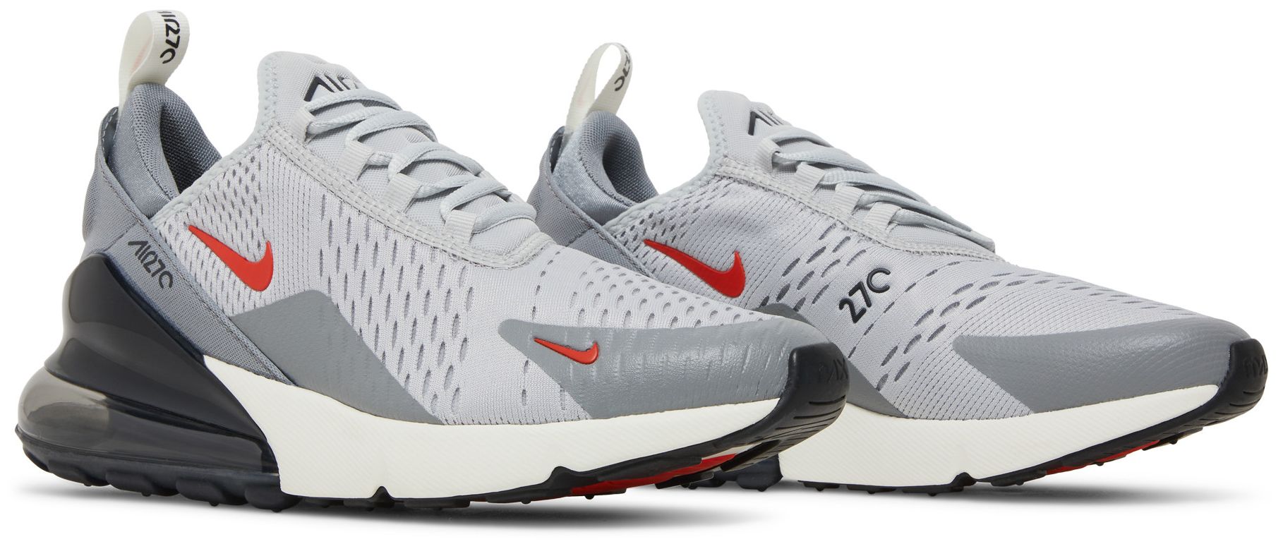 [DR8616-001] MENS NIKE AIR MAX 270 'GREY FOG TEAM ORANGE SAIL'