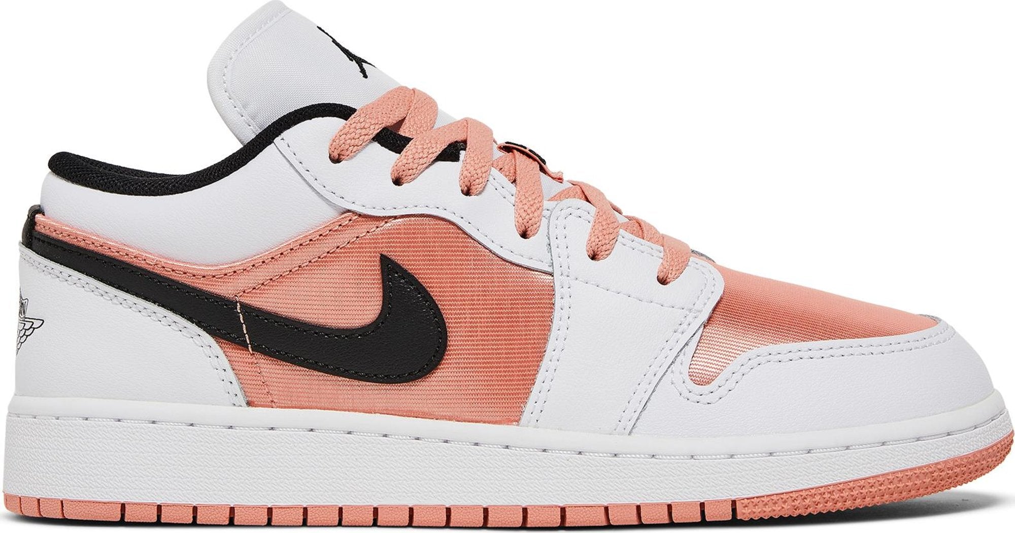 [DM8960-801] Grade School Air Jordan RETRO 1 LOW 'WHITE LIGHT MADDER ROOT (GS)'