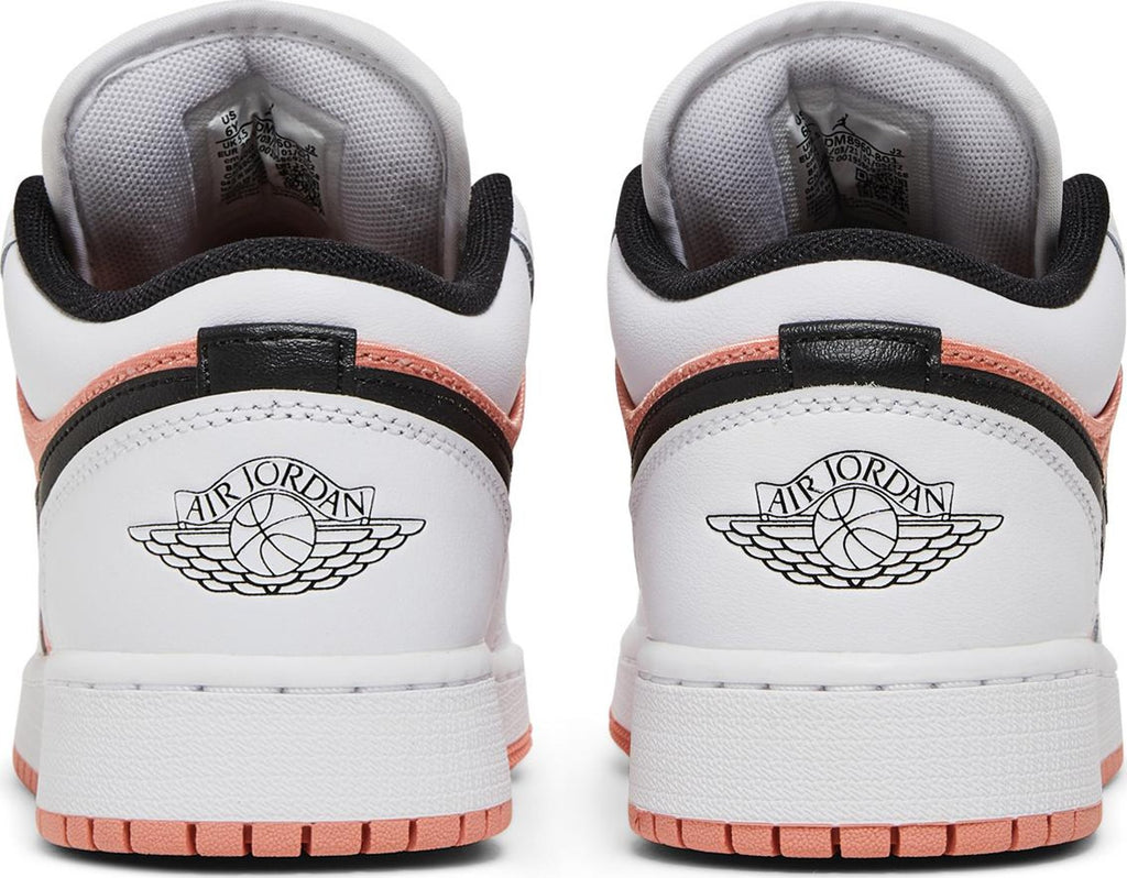 [DM8960-801] Grade School Air Jordan RETRO 1 LOW 'WHITE LIGHT MADDER ROOT (GS)'