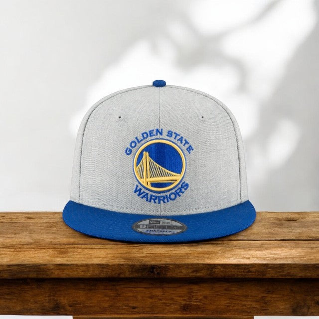 [70353707] Mens New Era NBA 950 2-Tone Heather Gray Snapback Cap Golden State Warriors