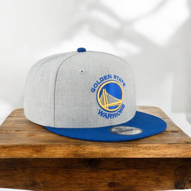 [70353707] Mens New Era NBA 950 2-Tone Heather Gray Snapback Cap Golden State Warriors