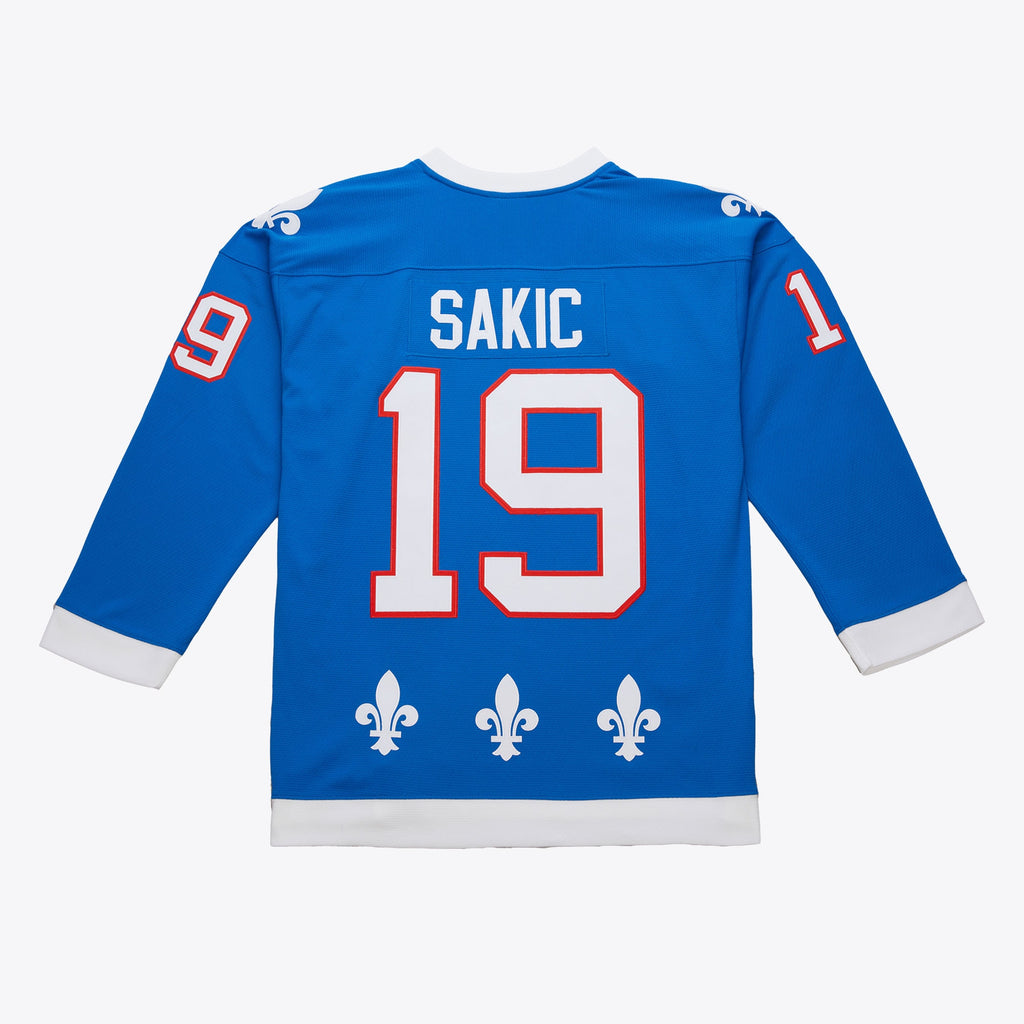 Mens Mitchell & Ness NHL DARK JERSEY NORDIQUES 1992 JOE SAKIC