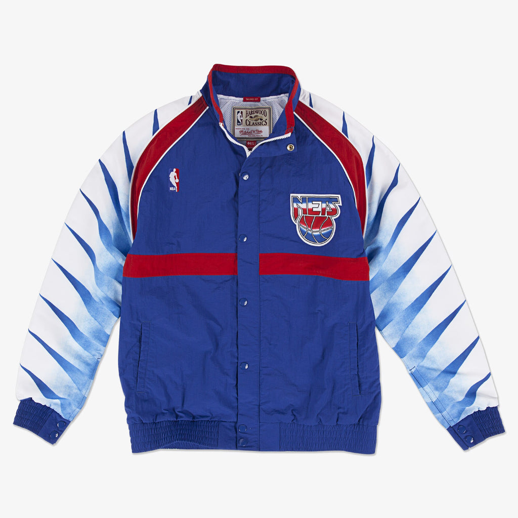 MENS MITCHELL & NESS NBA AUTHENTIC WARM UP JACKET NETS 93-94